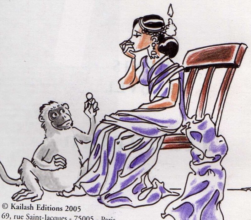 Hanuman by Denis Fauvel - Sketch