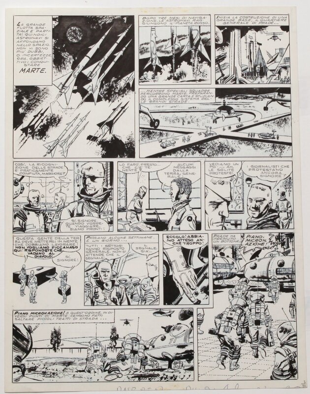 Dino Battaglia, I CINQUE DELLA SELENA  - 1966 - Comic Strip