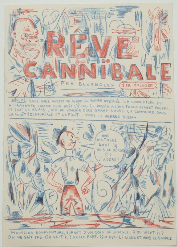 Rêve Cannibale ... par Blexbolex - Planche originale