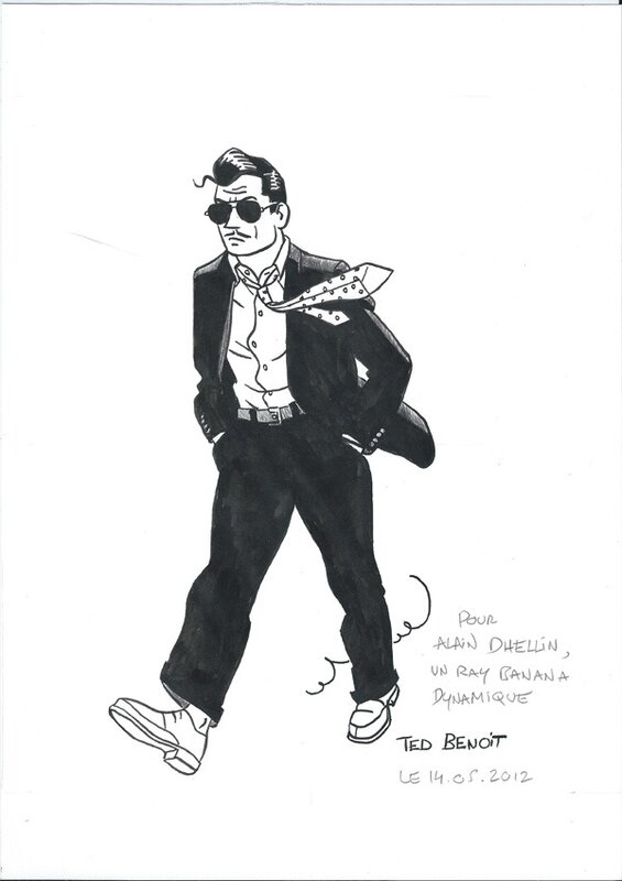 Ted Benoit, Un Ray Banana dynamique - Original Illustration
