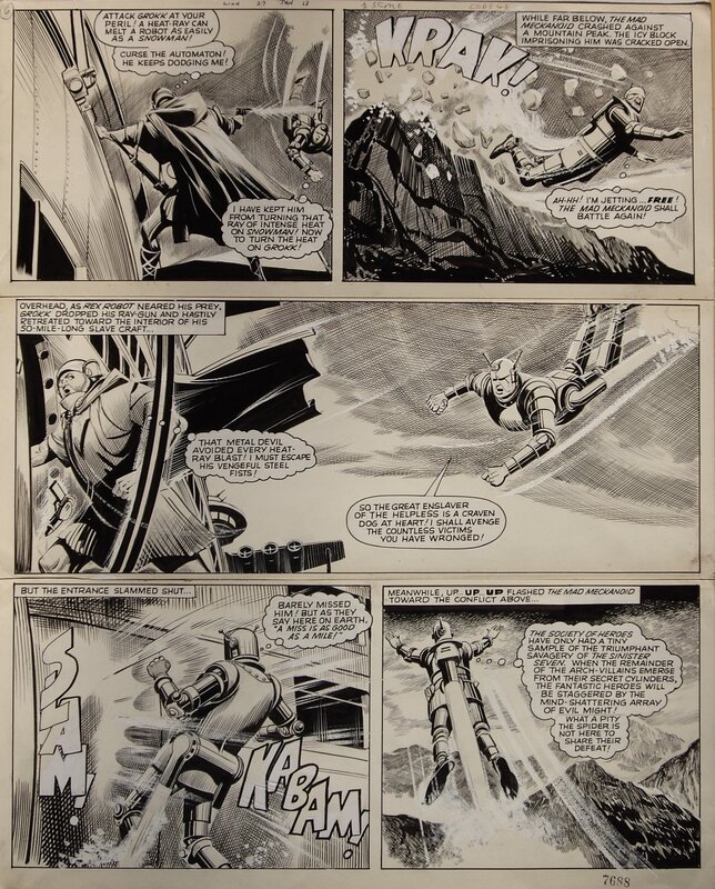 The SPIDER par Reg Bunn - Planche originale