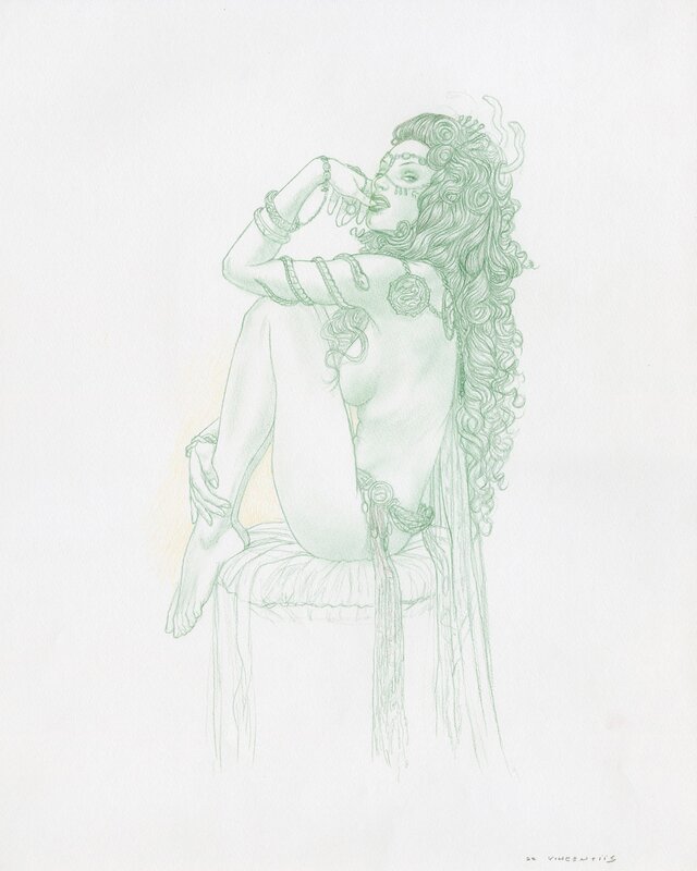 Succubes - Roxelane par Adriano De Vincentiis - Illustration originale