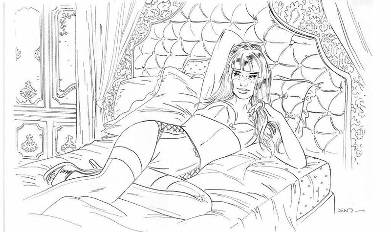 For sale - Jim, Une nuit à Rome - Marie - Original Illustration