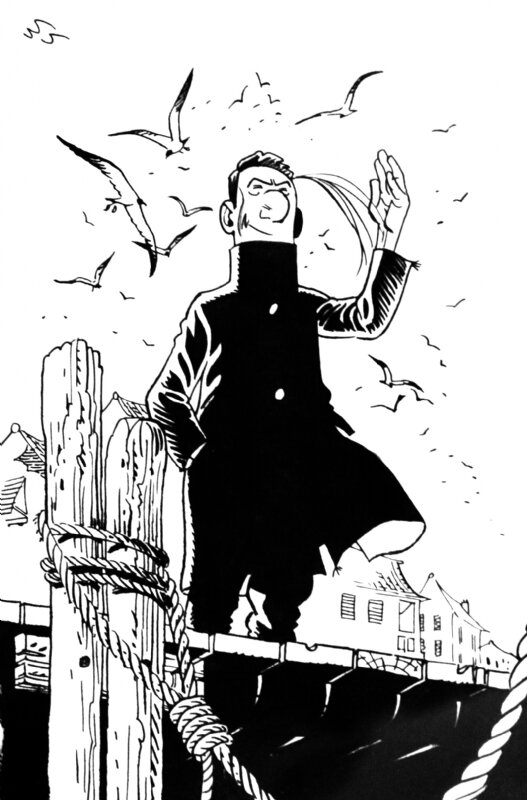 Mr Novembre par Frank Le Gall - Illustration originale