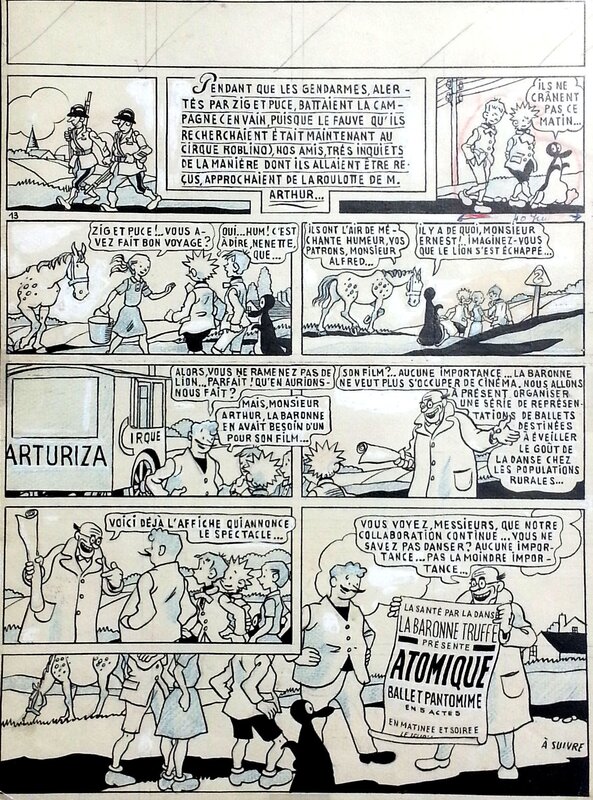 Alain Saint-Ogan, Zig et Puce et Nénette, p. 17 - Comic Strip