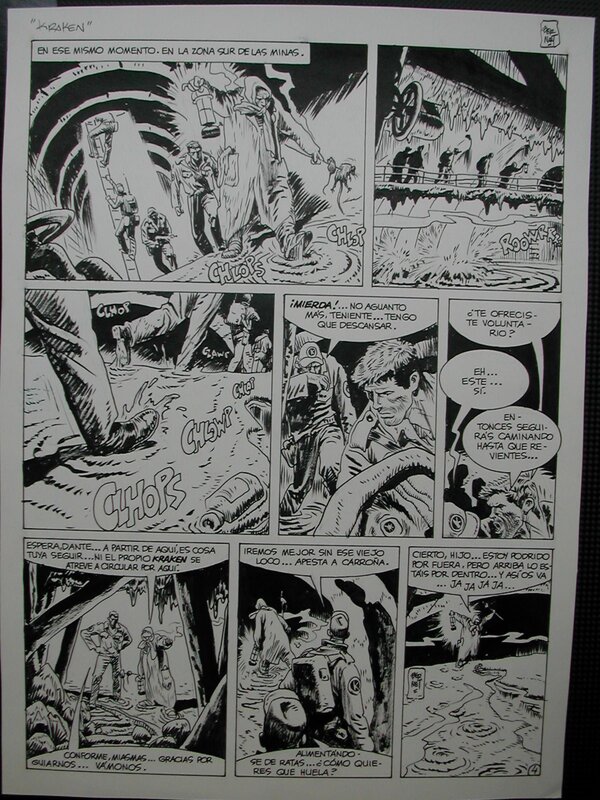 Jordi Bernet, Kraken - Querido Embajador pg4 - Planche originale