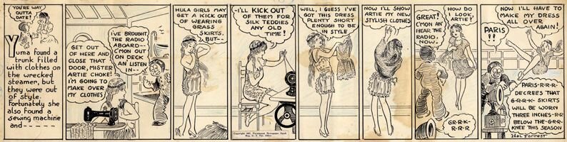 Hal Forrest - Artie the Ace 1927 - Planche originale