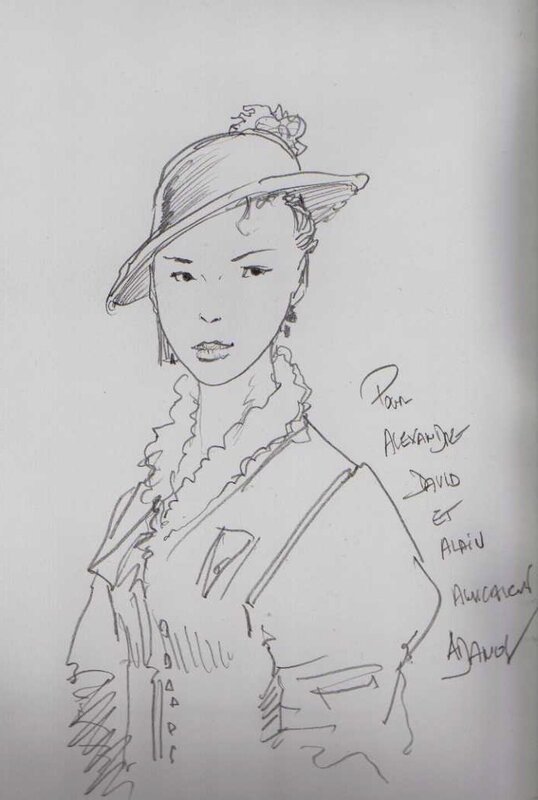Philippe Adamov, Dédicace sur le tome 1 de Dakota - Sketch