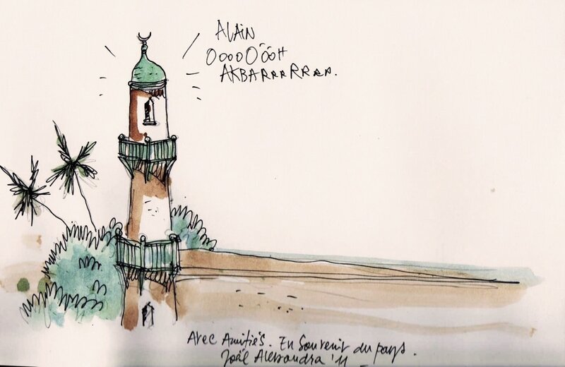 Minaret par Joël Alessandra - Dédicace