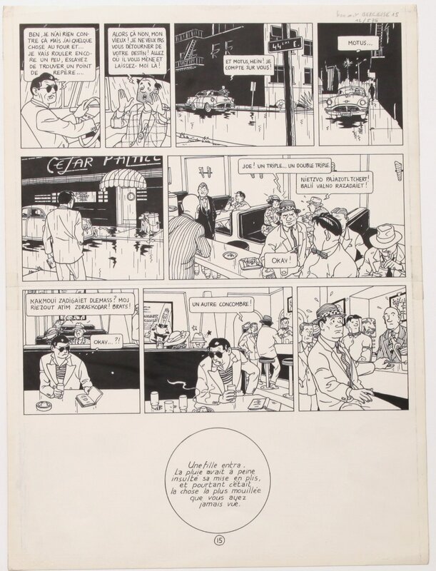 Ted Benoit, Berceuse ...Une fille entra .. - Comic Strip