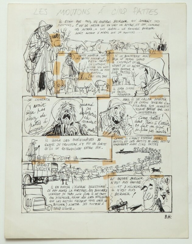 Georges Beuville, Les MOUTONS A CINQ PATTES ... - Comic Strip