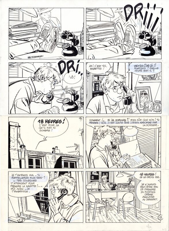 Alain Dodier, Jérôme K. Jérôme Bloche T19 Un chien dans un jeu de quille - Comic Strip