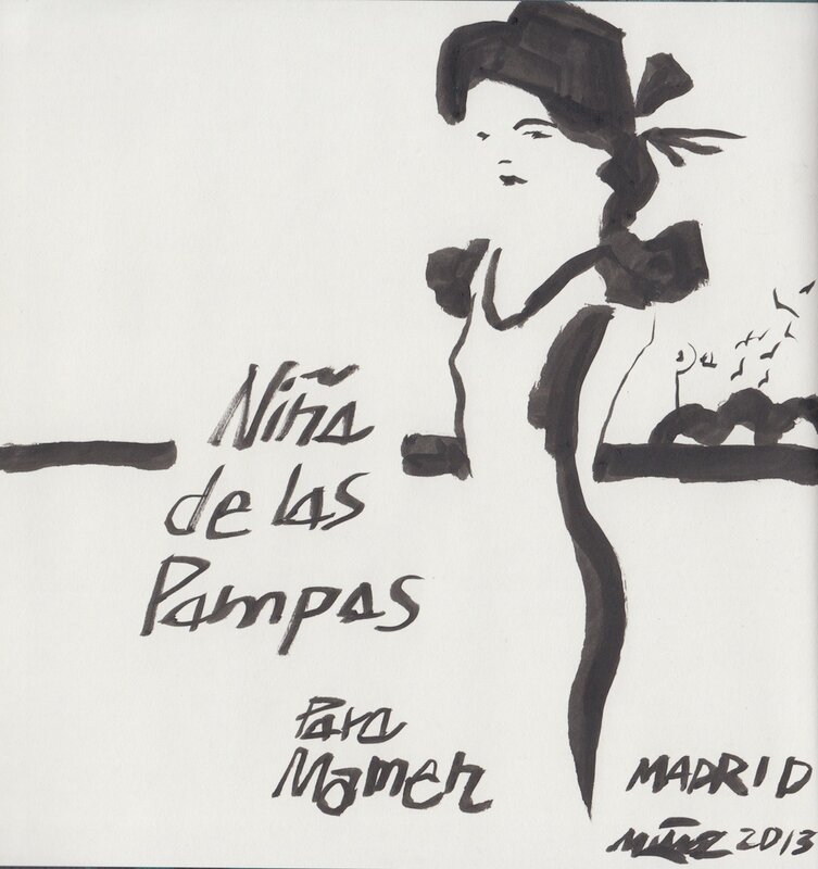 José Muñoz, La Pampa y Buenos Aires - Sketch