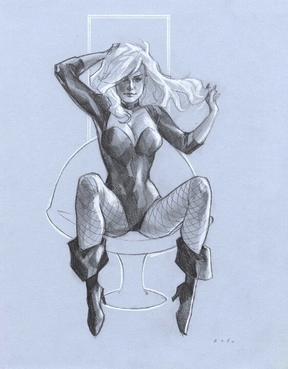 Black Canary par Phil Noto - Illustration originale