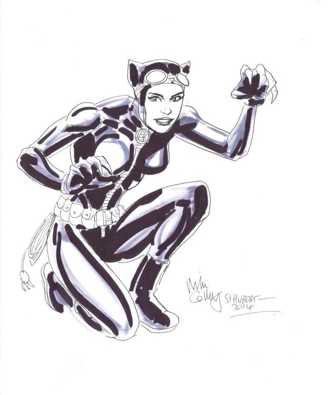 Catwoman par Collins - Dédicace