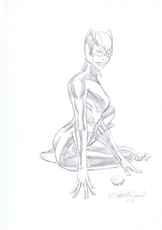 Catwoman par McDaniel - Original Illustration