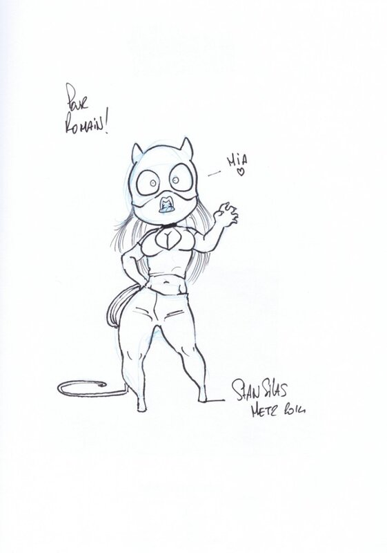 Catwoman par Stan Silas - Dédicace
