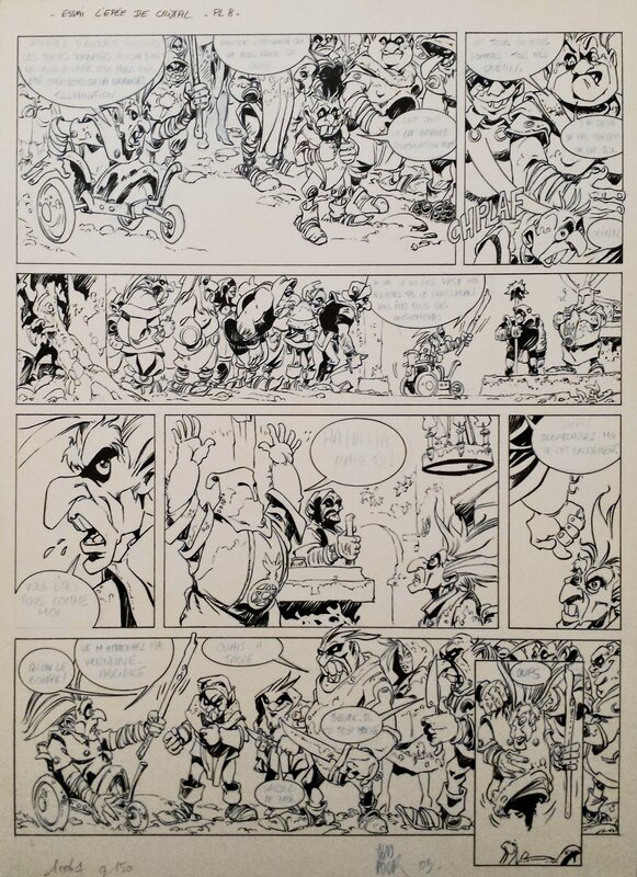 Fabrice Meddour, Essai pour le tome 5 de l'épée de cristal P8 - Comic Strip