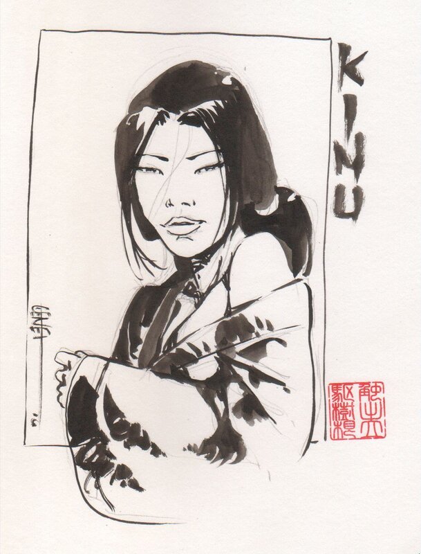 Samuraï - Kinu par Frédéric Genêt, Jean-François Di Giorgio - Dédicace