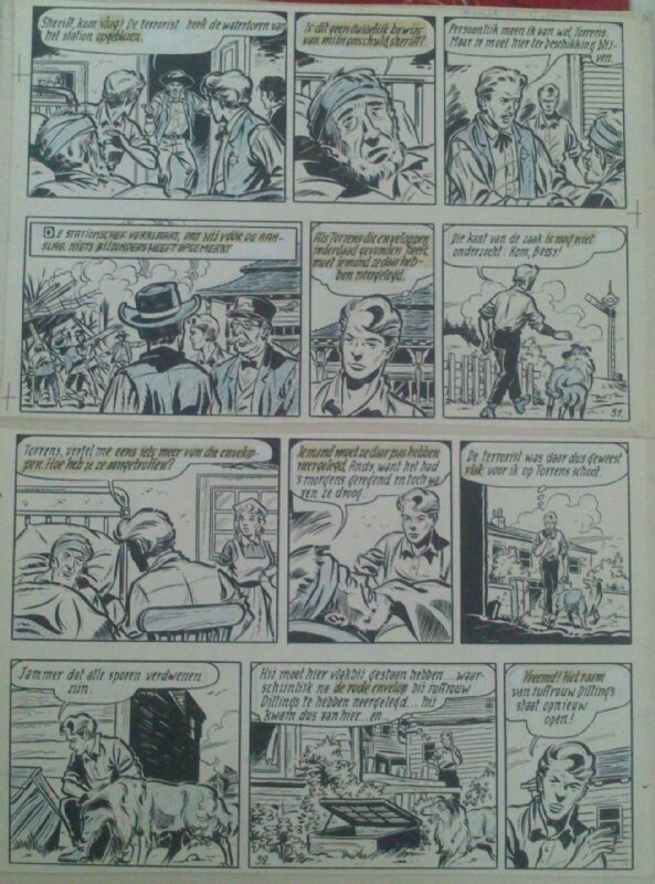 Bessy par Willy Vandersteen - Planche originale