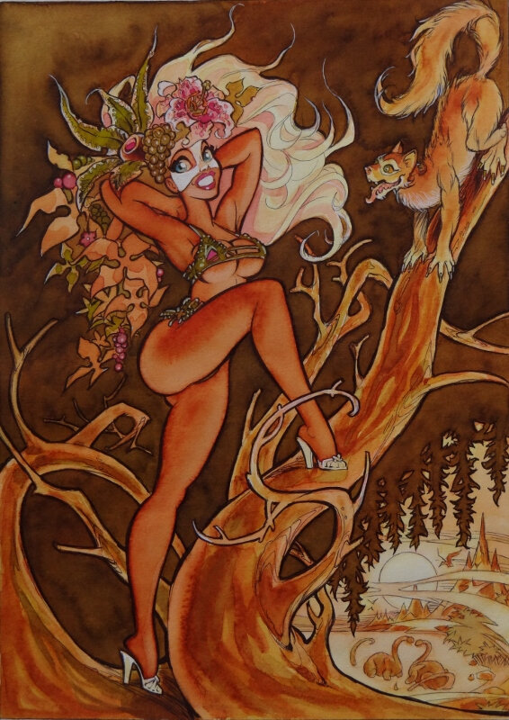 Marlysa by Jean-Pierre Danard - Original Illustration