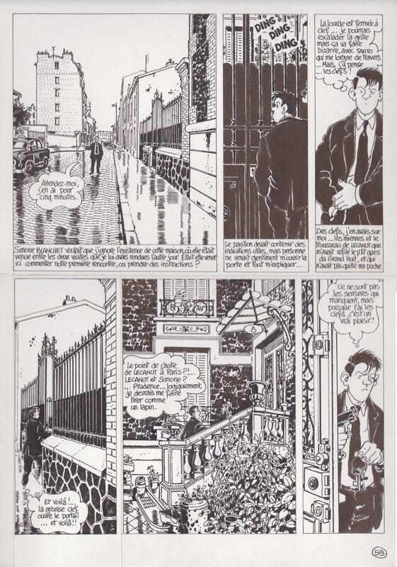 Jacques Tardi, Léo Malet, Nestor Burma - Casse-pipe à la Nation - Comic Strip