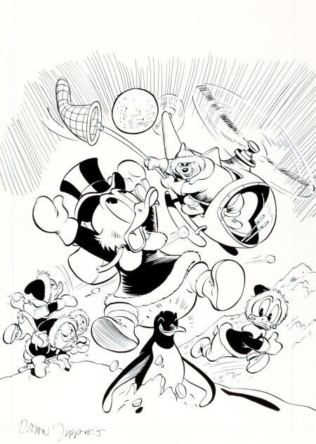 Daan Jippes, Uncle Scrooge 215 cover - Couverture originale