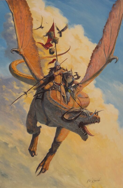 Dragon par Karl Kopinski - Illustration originale