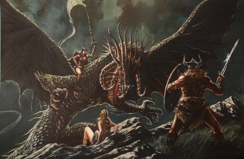 Dragon - commission par Gwendal Lemercier - Illustration originale