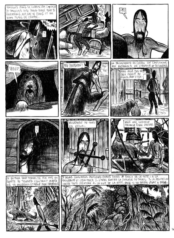 En vente - Robinson CRUSOE / GAULTIER - Planche originale