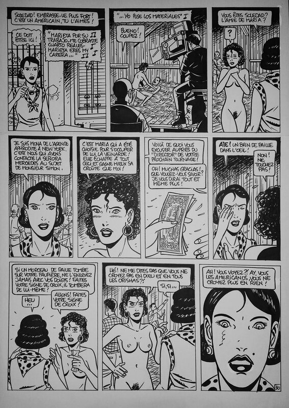 André Taymans, Les Filles d'Aphrodite T2 P30 - Planche originale