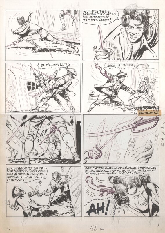 Fanfan La Tulipe par Lucien Nortier, Christian Gaty, Jean Sanitas - Planche originale