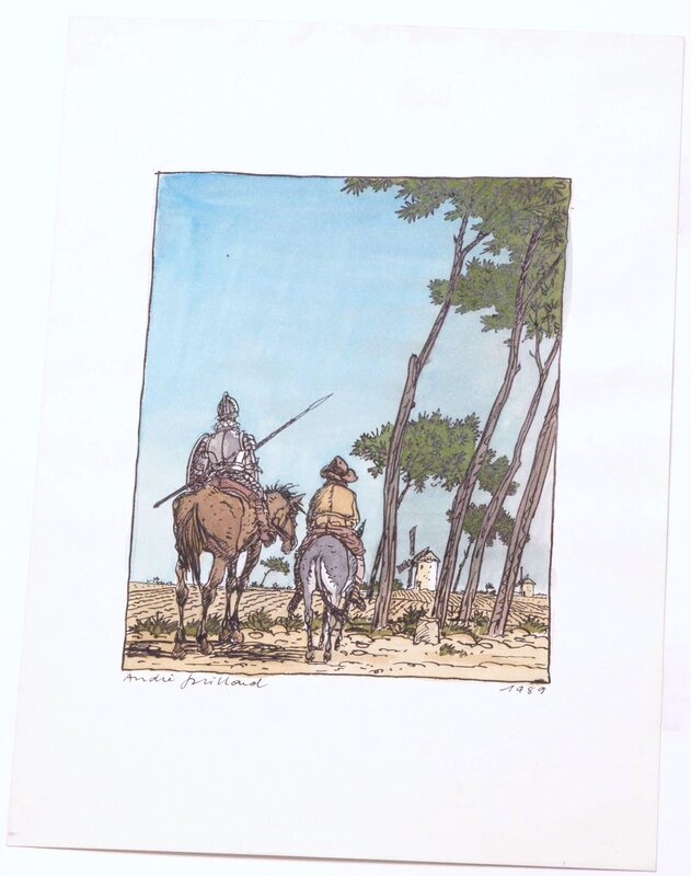 André Juillard, Éternel don quichotte ... - Illustration originale