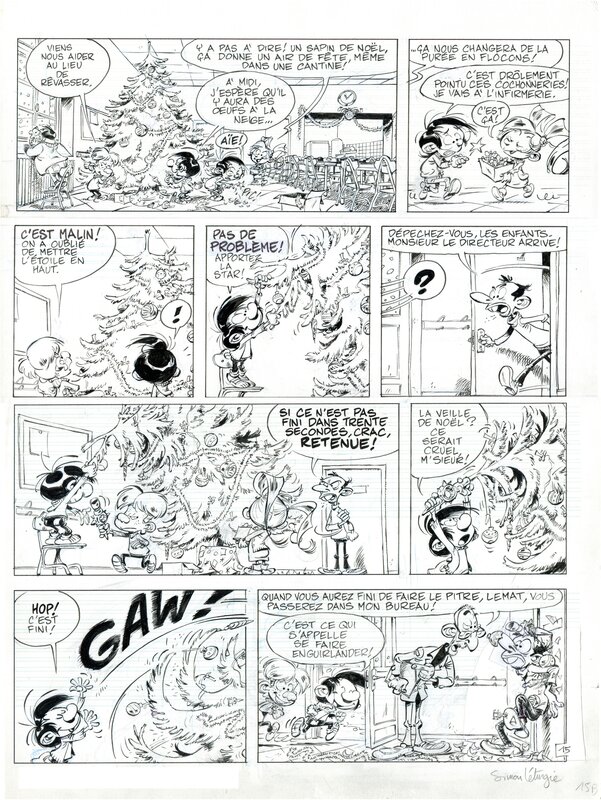 Simon Léturgie, Yann, Jean Léturgie, Gastoon T1, planche 15 - Comic Strip