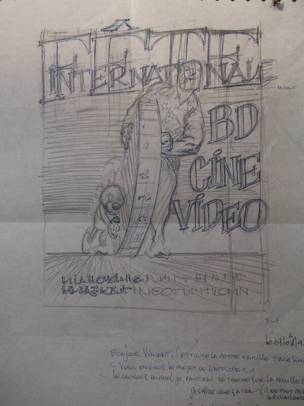 Al Severin, Festival BD  (2ème croquis) - Original Illustration