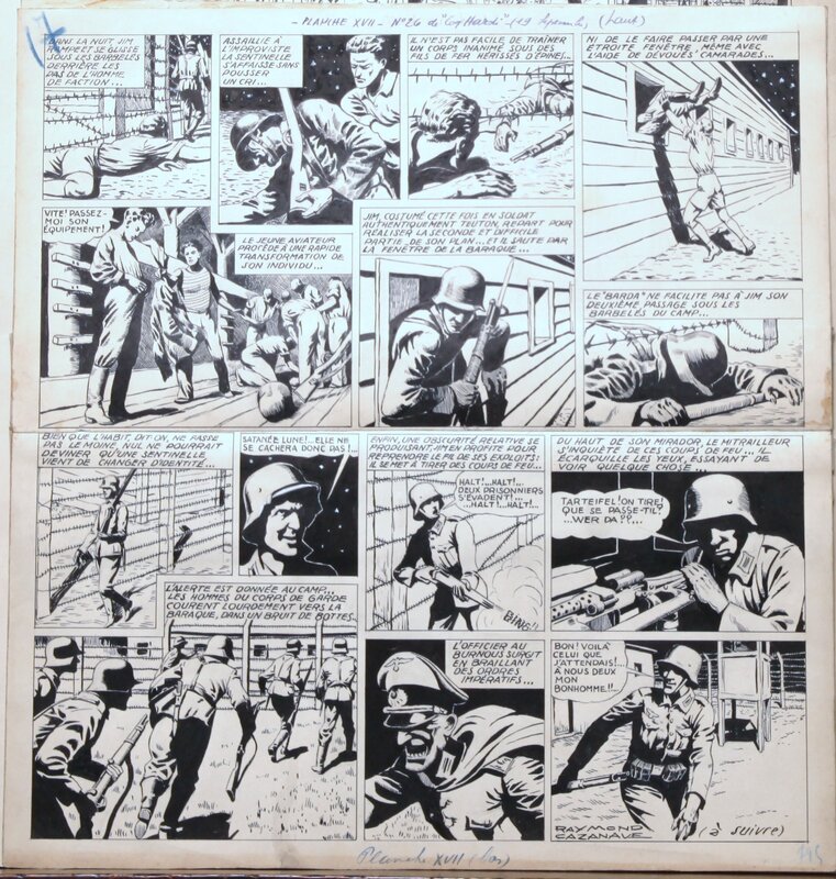 Raymond Cazanave, Yves Dermèze, Suite histoire corsaire planche 17 et suivante ... - Comic Strip