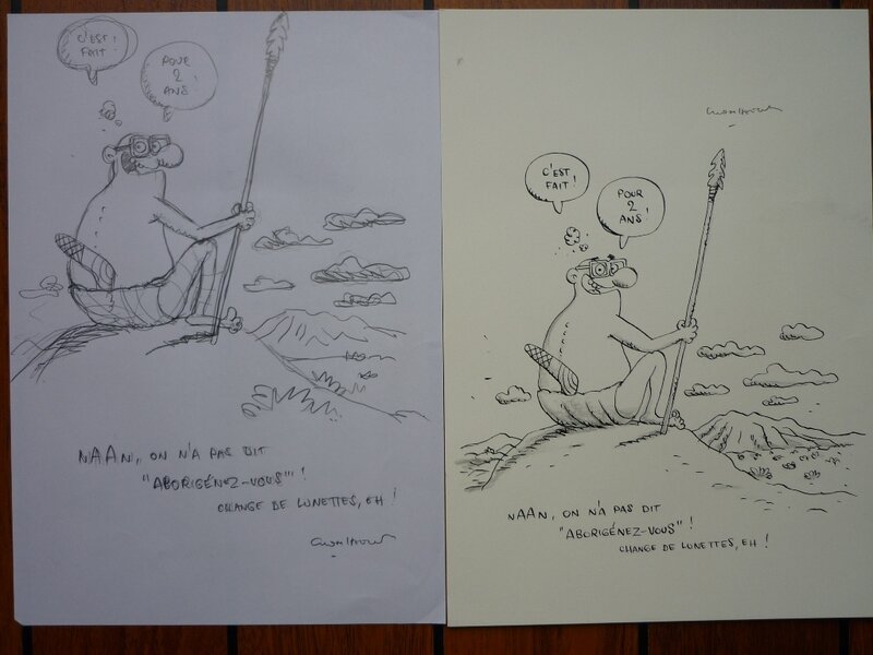 Luc Cromheecke, Pub ABONNEMENT SPIROU - Original Illustration