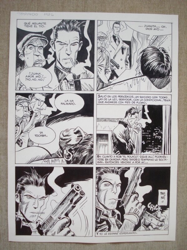 Jordi Bernet, Torpedo, ''Sing-Sing blues'', pl.12 - Comic Strip