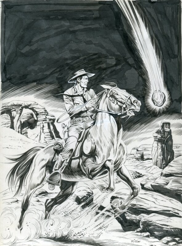 Couverture DE MUSTANG N° 179 PAR JEAN YVES MITTON - Couverture originale