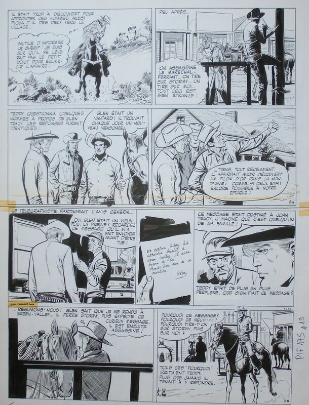 Teddy Ted par Gérald Forton, Roger Lécureux - Planche originale