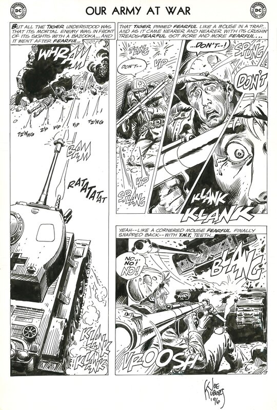 Joe Kubert, Our Army at War # 136 p. 9 - Comic Strip