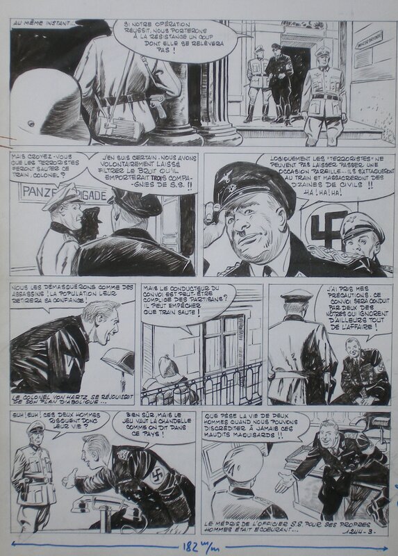 Le Grélé 7/13 par Lucien Nortier, Roger Lécureux - Planche originale