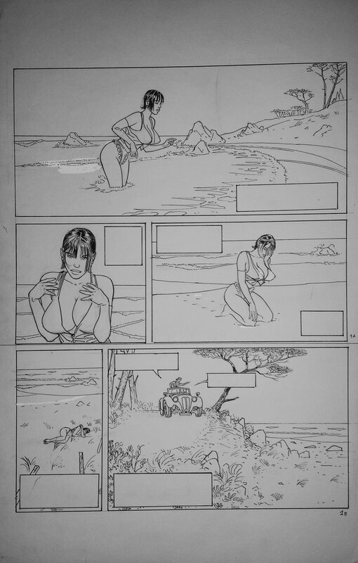 Pinocchia P41 par Jean-Pierre Gibrat - Planche originale