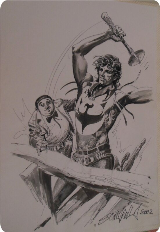 Alessandro Chiarolla, Illustration DE ZAGOR PAR SCHARIOLLA - Original Illustration