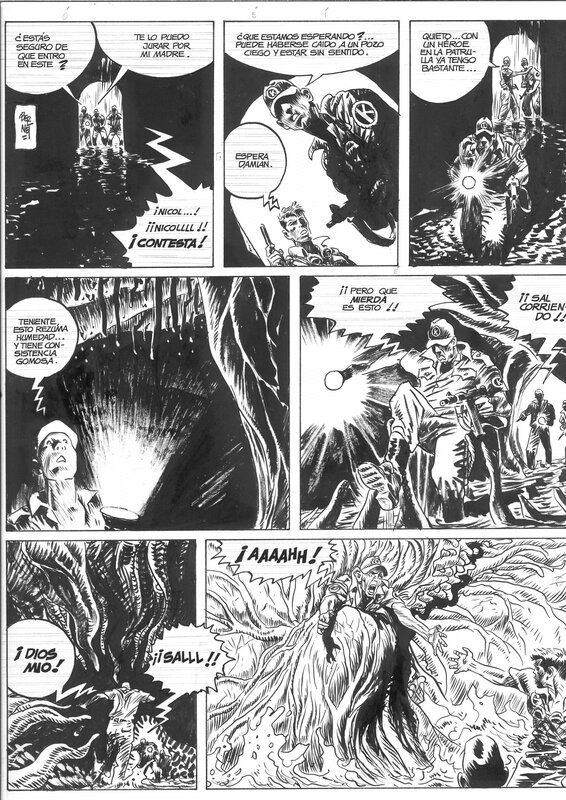 Jordi Bernet, Kraken – La Muerte Blanca pg3 - Comic Strip
