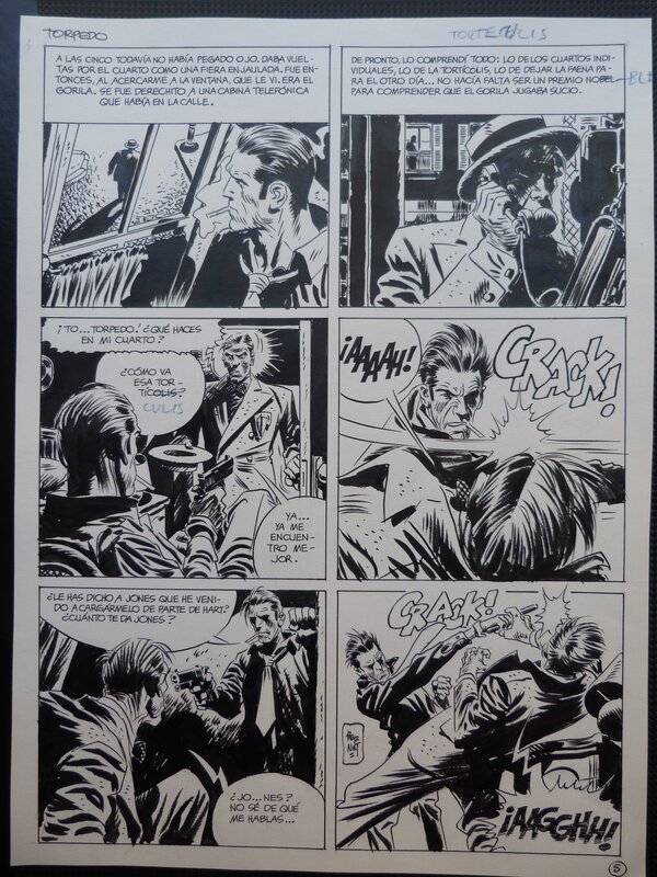 Jordi Bernet, Torpedo 1936 Érase Un Chivato pg5 - Planche originale