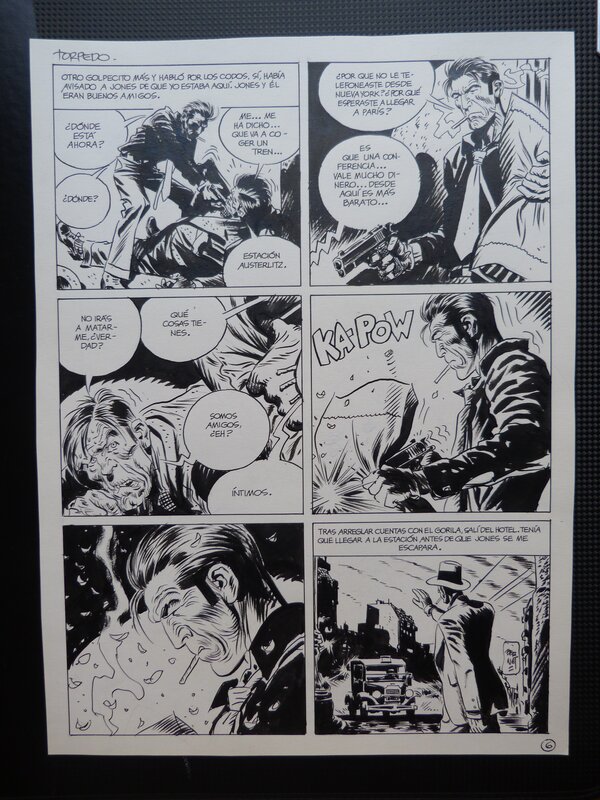 Jordi Bernet, Torpedo 1936 Érase Un Chivato pg6 - Planche originale