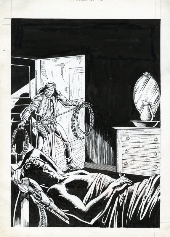 Couverture DE OMBRAX N° 176 PAR JEAN FRISANO - Couverture originale