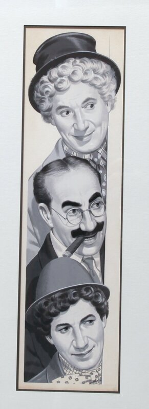 unknown, Les marx Brothers - illustrateur italien pas encore trouvé !! - Illustration originale