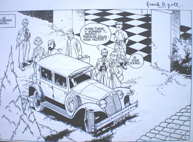Frank Le Gall, La terrasse des audiences - Comic Strip